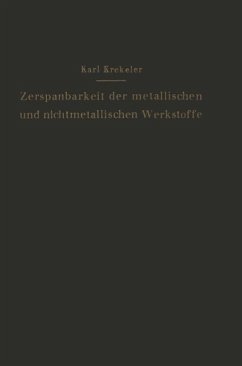 Die Zerspanbarkeit der metallischen und nichtmetallischen Werkstoffe (eBook, PDF) - Krekeler, Karl