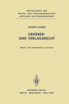 Urheber- und Verlagsrecht (eBook, PDF) - Ulmer, E.