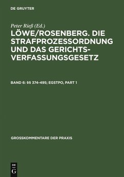 Cover §§ 374-495; EGStPO (eBook, PDF)