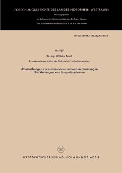 Untersuchungen zur instationären reibenden Strömung in Druckleitungen von Einspritzsystemen (eBook, PDF) - Bosch, Wilhelm