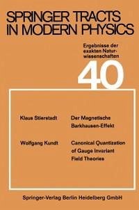 Springer Tracts in Modern Physics (eBook, PDF) - Flügge, S.; Stierstadt, Klaus; Kundt, W.