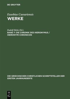 Die Chronik des Hieronymus / Hieronymi Chronicon (eBook, PDF)