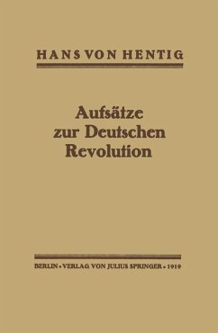 Cover Aufsätze zur Deutschen Revolution (eBook, PDF)