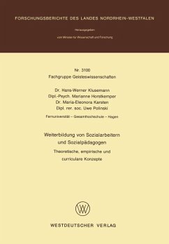 Cover Weiterbildung von Sozialarbeitern und Sozialpädagogen (eBook, PDF)