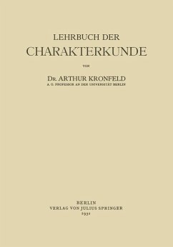 Cover Lehrbuch der Charakterkunde (eBook, PDF)