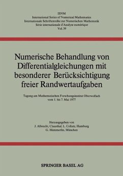 Numerische Behandlung von Differentialgleichungen mit besonderer Berücksichtigung freier Randwertaufgaben (eBook, PDF) - Albrecht; Collatz; Meinardus