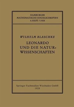 Leonardo und die Naturwissenschaften (eBook, PDF) - Blaschke, Wilhelm