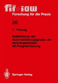Bestimmung des Automatisierungsgrades der rechnergestützten NC-Programmierung (eBook, PDF)