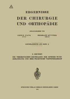 Cover Die Theoretischen Grundlagen der Offenen Wundbehandlung und Ihre Praktische Verwendbarkeit (eBook, PDF)