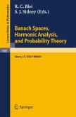 Banach Spaces, Harmonic Analysis, and Probability Theory (eBook, PDF)