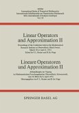 Linear Operators and Approximation II / Lineare Operatoren und Approximation II (eBook, PDF)