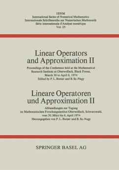 Linear Operators and Approximation II / Lineare Operatoren und Approximation II (eBook, PDF) - Butzer; Nagy