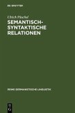 Semantisch-syntaktische Relationen (eBook, PDF)