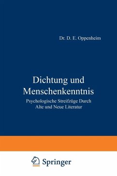 Dichtung und Menschenkenntnis (eBook, PDF) - Oppenheim, Na