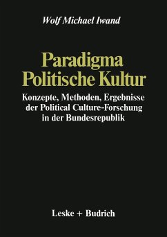 Cover Paradigma Politische Kultur (eBook, PDF)