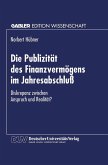 Die Publizität des Finanzvermögens im Jahresabschluß (eBook, PDF)