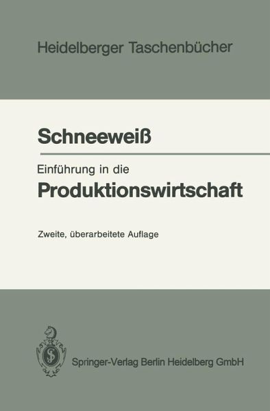 Einführung in die Produktionswirtschaft (eBook, PDF) Einführung in die Produktionswirtschaft (eBook, PDF)