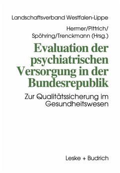 Cover Evaluation der psychiatrischen Versorgung in der Bundesrepublik (eBook, PDF)