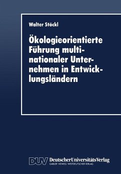 Cover Ökologieorientierte Führung multinationaler Unternehmen in Entwicklungsländern (eBook, PDF)
