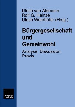 Bürgergesellschaft und Gemeinwohl (eBook, PDF)