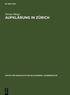 Aufklärung in Zürich (eBook, PDF) - Bürger, Thomas