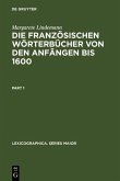 Die französischen Wörterbücher von den Anfängen bis 1600 (eBook, PDF)