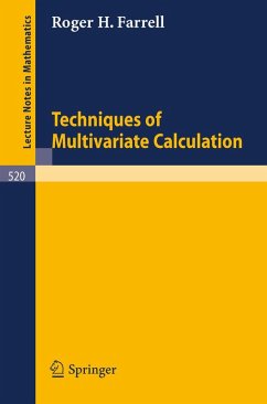 Techniques of Multivariate Calculation (eBook, PDF) - Farrell, R. H.