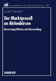 Der Marktprozeß an Aktienbörsen (eBook, PDF)