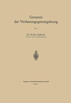 Cover Grenzen der Verfassungsgesetzgebung (eBook, PDF)