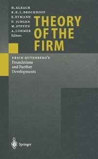 Theory of the Firm (eBook, PDF) - Albach, H.; Brockhoff, K.; Eymann, E.; Jungen, P.; Steven, M.; Luhmer, A.