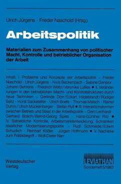 Arbeitspolitik (eBook, PDF)
