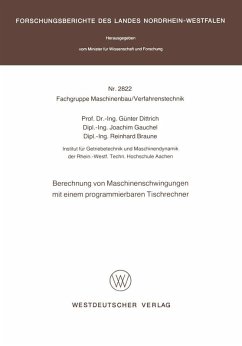 Cover Berechnung von Maschinenschwingungen mit einem programmierbaren Tischrechner (eBook, PDF)