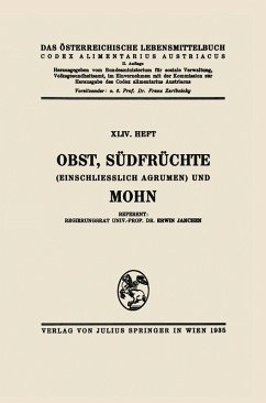 Obst, Südfrüchte (einschließlich Agrumen) und Mohn (eBook, PDF) - Janchen, Erwin