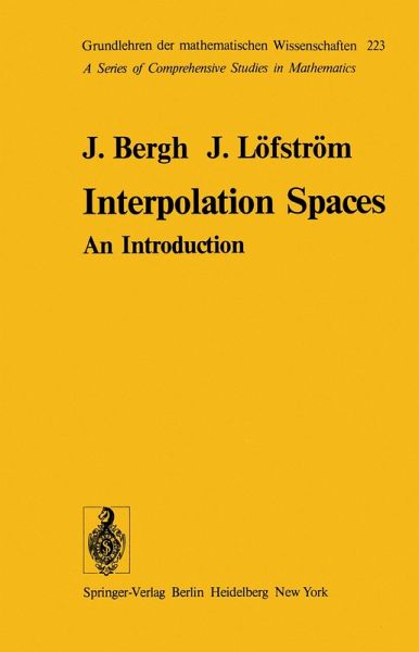 Interpolation Spaces (eBook, PDF) Interpolation Spaces (eBook, PDF)