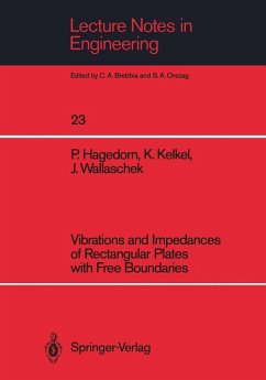 Vibrations and Impedances of Rectangular Plates with Free Boundaries (eBook, PDF) - Hagedorn, Peter; Kelkel, Klaus; Wallaschek, Jörg