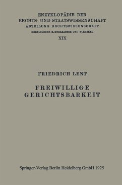 Cover Freiwillige Gerichtsbarkeit (eBook, PDF)