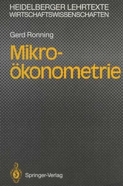 Mikro-ökonometrie (eBook, PDF)