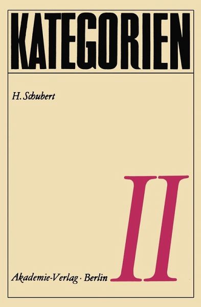 Kategorien II (eBook, PDF)