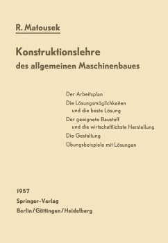 Konstruktionslehre des allgemeinen Maschinenbaues (eBook, PDF) - Matousek, Robert