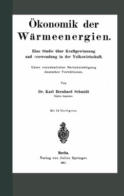 Ökonomik der Wärmeenergien (eBook, PDF) - Schmidt, Karl