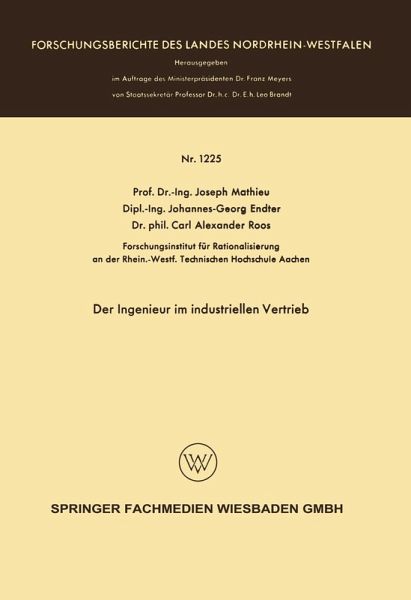 Der Ingenieur im industriellen Vertrieb (eBook, PDF)