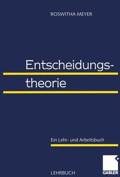 Entscheidungstheorie (eBook, PDF) - Meyer, Roswitha