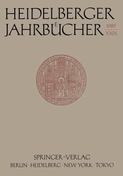 Cover Heidelberger Jahrbücher (eBook, PDF)