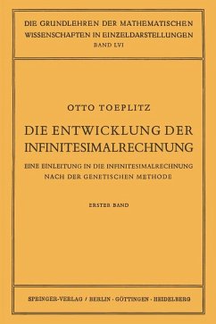 Cover Die Entwicklung der Infinitesimalrechnung (eBook, PDF)