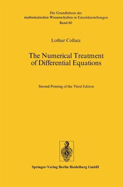 The Numerical Treatment of Differential Equations (eBook, PDF) - Collatz, Lothar