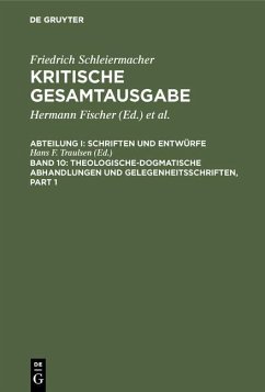 Theologische-dogmatische Abhandlungen und Gelegenheitsschriften (eBook, PDF)