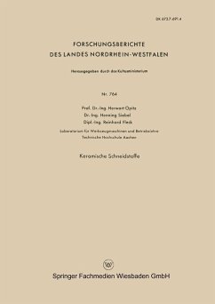 Keramische Schneidstoffe (eBook, PDF) - Opitz, Herwart