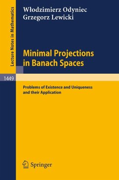 Minimal Projections in Banach Spaces (eBook, PDF) - Odyniec, Wlodzimierz; Lewicki, Grzegorz