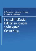 Festschrift David Hilbert zu Seinem Sechzigsten Geburtstag am 23. Januar 1922 (eBook, PDF)