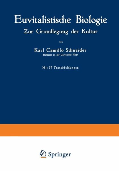 Euvitalistische Biologie (eBook, PDF)